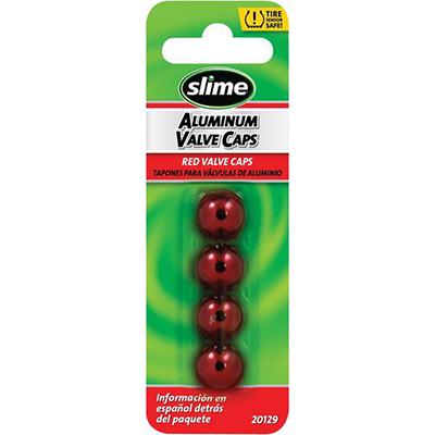 Slime Red Valve Stem Caps - 4 Pack - [0361-0074]