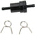 Fuel Filter -  1/4" - Black - [14-34472] Emgo Anodized Aluminum - VMC Chinese Parts