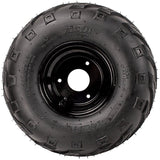 Rim and Tire Assy 14.5/70-6 - 3 Bolt - 8mm - Right - Tao Tao ATA110B, Rock 110 - VMC Chinese Parts