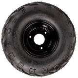 Rim and Tire Assy 14.5/70-6 - 3 Bolt - 8mm - Right - Tao Tao ATA110B, Rock 110 - VMC Chinese Parts