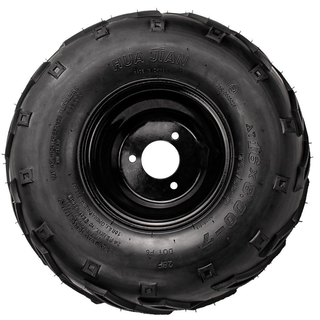 Rim and Tire Assy 16x8-7 - 3 Bolt - 10mm - Right - Tao Tao - VMC Chinese Parts