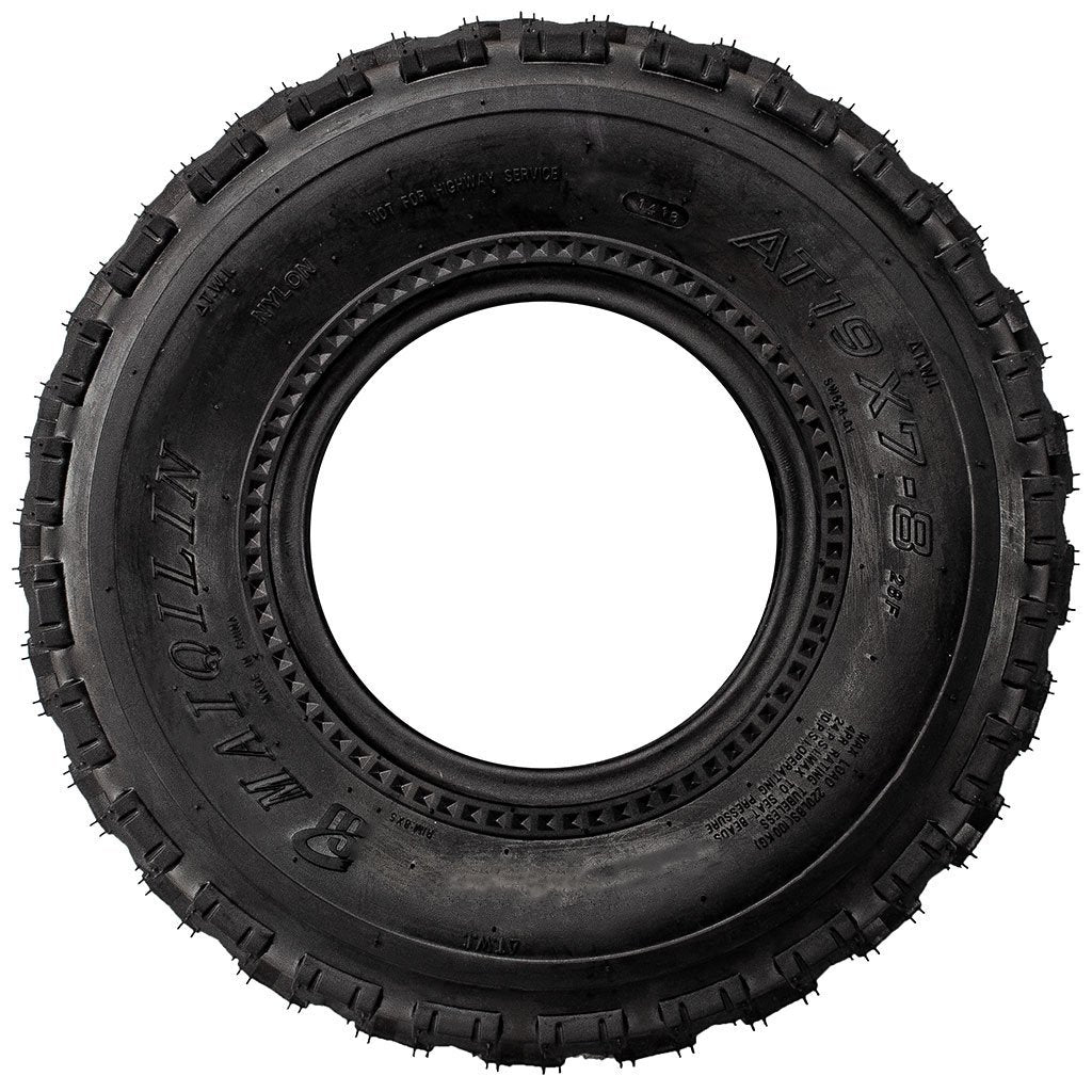 19x7-8 ATV / Go-Kart Tire - Hole Shot Style Tread - Tao Tao - Version 24 - VMC Chinese Parts