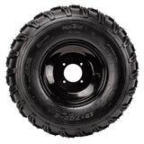 Rim and Tire Assy 19x7-8 - 4 Bolt - 8mm - Left - Tao Tao - VMC Chinese Parts