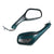 Scooter Rear View Mirror Set with Turn Signals - Turquoise - VMC Chinese Parts