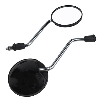 Scooter Rear View Mirror Set - Black 4.25