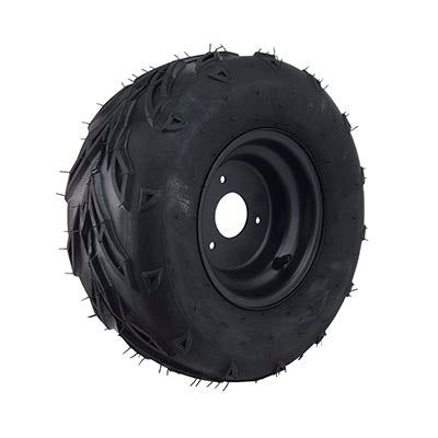 Rim and Tire Assy 16x8-7 - 3 Bolt - 8mm - Right - Tao Tao GK110 Go-Kart - VMC Chinese Parts