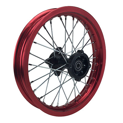 Rim Wheel - Rear - 14" x 1.85" - 15mm ID - Tao Tao DB17 Dirt Bike -  RED - VMC Chinese Parts
