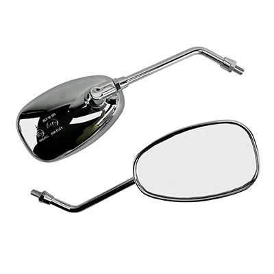 Go-Kart Buggy Rear View Mirrors - Chrome - TrailMaster Go-Kart