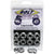 Bolt Motorcycle Hardware Flange Lug Lock Nut Set 10mm*1.25 - Silver - 8 Pack - [2401-0597] - VMC Chinese Parts