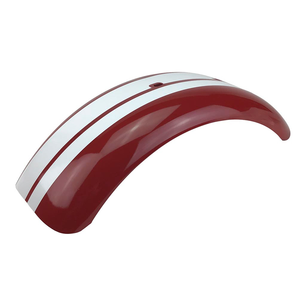 Front Fender for Coleman CT200U-EX Mini Bike - RED w/ WHITE STRIPE