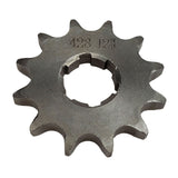 Front Sprocket 428-12 Tooth NO HOLES for 50cc-125cc Engines - VMC Chinese Parts
