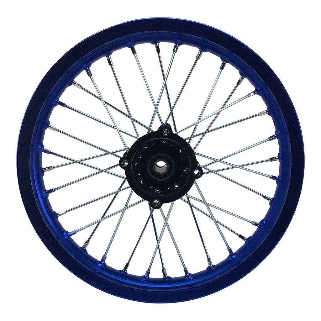 Rim Wheel - Rear - 14.0  x 1.85 Inch - 15mm ID - Tao Tao DB17 Dirt Bike -  BLUE - VMC Chinese Parts