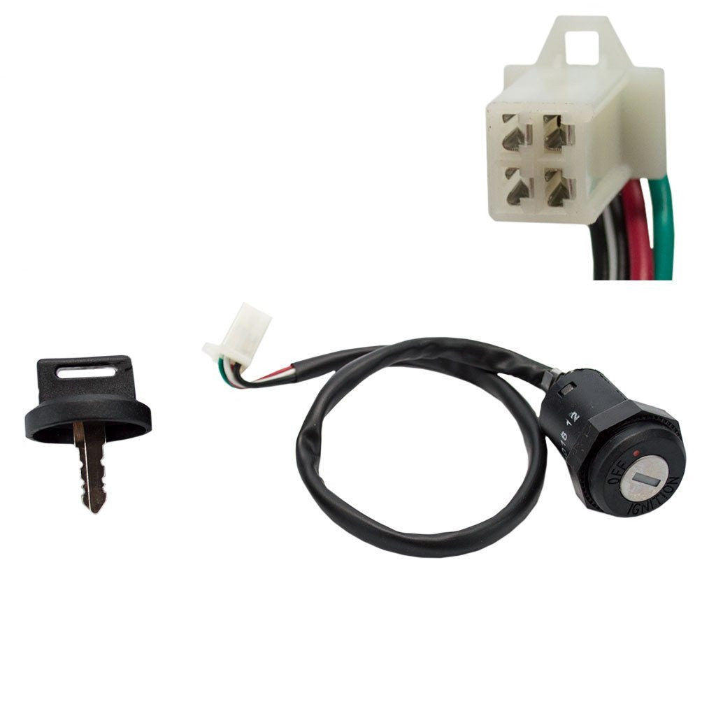 Cc Key Electric Bike Ignition Switch 4-Wire Ignition Switch Key For 50cc-250cc ...