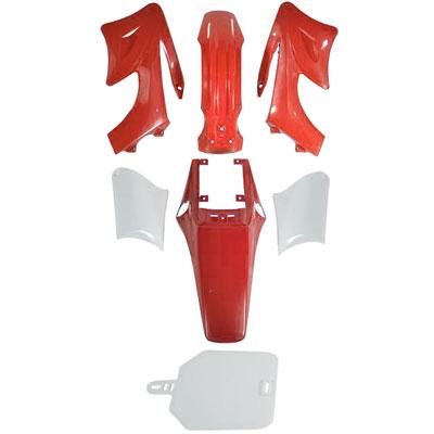 Dirt Bike Body Fender Set - 7 piece - Red - Apollo Orion - VMC Chinese Parts