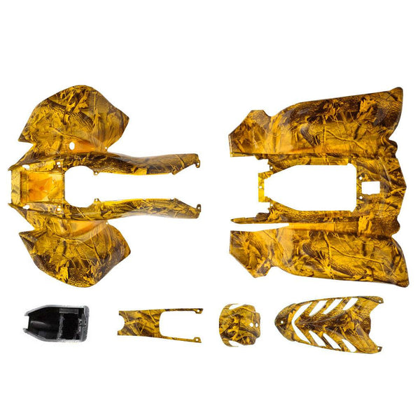 ATV Body Fender Kit - 6 piece - Yellow Camo - VX Style - VMC Chinese Parts