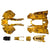 ATV Body Fender Kit - 6 piece - Yellow Camo - VX Style - VMC Chinese Parts