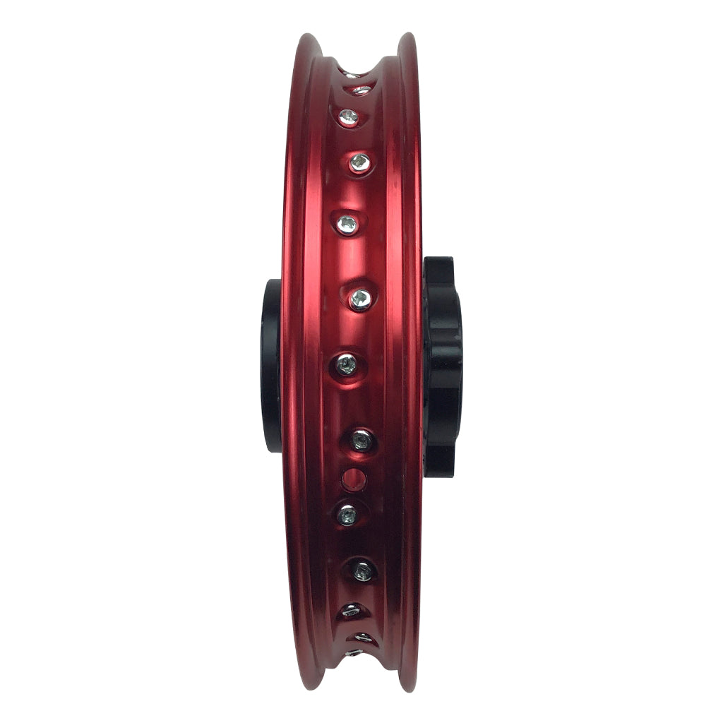 Rim Wheel - Front - 12.0 x 1.4 Inch - 15mm ID - 32 Spokes - Dirt Bike - RED - VMC Chinese Parts