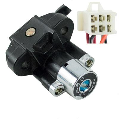 Ignition Key Switch - 6 Wire - Jonway YY250T Scooter - VMC Chinese Parts