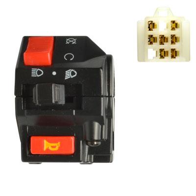 Handlebar Switch - 7 Wire - Left -  ATV  - Kazuma - Old - Version 75 - VMC Chinese Parts