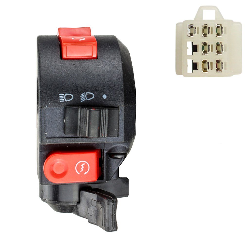 4チャンネル独立調整イヤホンコンバータ バイブON/OFF Chinese 7 -Wire ATV Handlebar Starter Switch with Choke Lever
