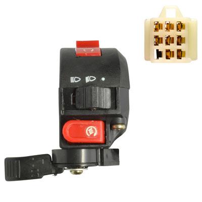 Handlebar Switch - 8 Wire - Left - ATV - Version 74 - VMC Chinese Parts