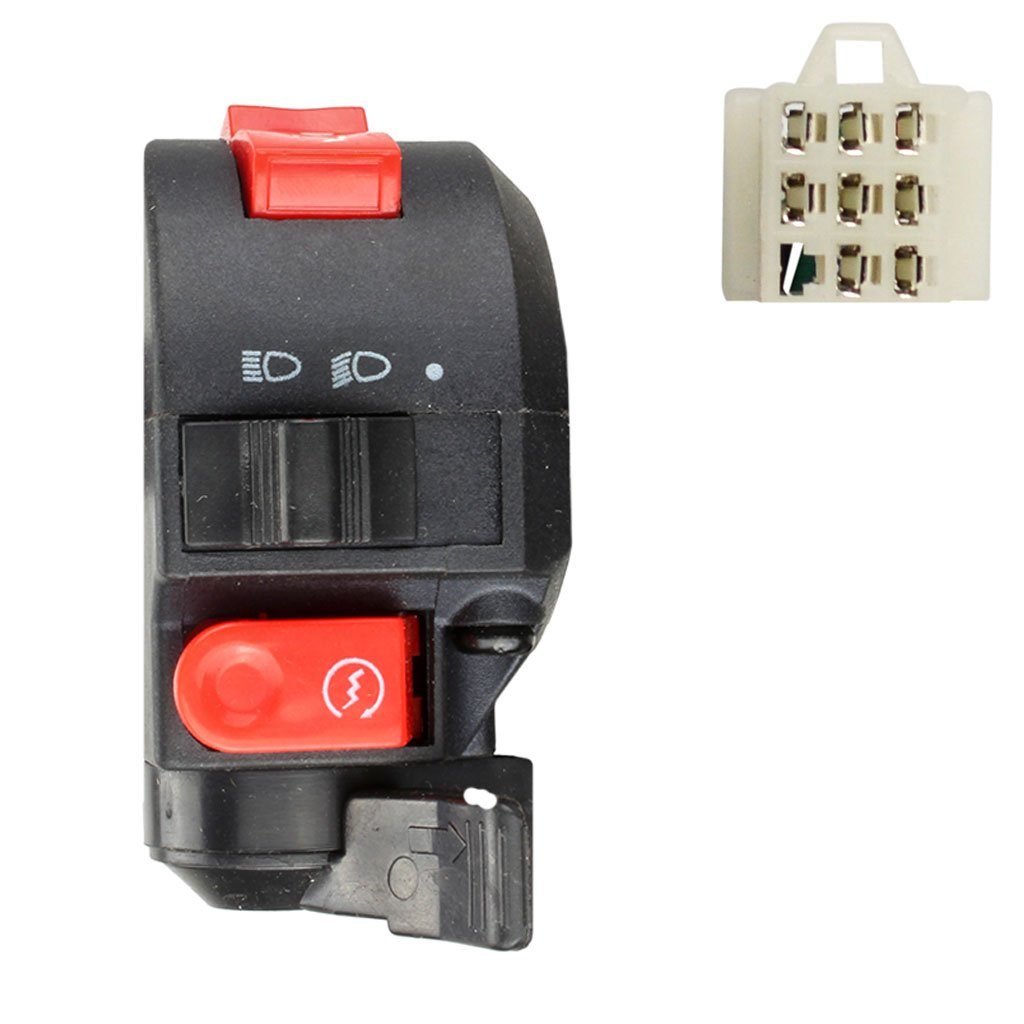 Handlebar Switch - 8 Wire - Left - ATV - Version 10 - VMC Chinese Parts