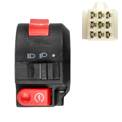 Handlebar Switch - 9 Wire - Left - ATV - Version 55