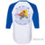 VMC Graphic Baseball Tee - Adult - White and Royal Blue - VMC Chinese Parts