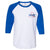 VMC Graphic Baseball Tee - Adult - White and Royal Blue - VMC Chinese Parts