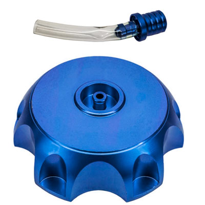 Gas Tank Cap - 50mm - Metal - BLUE - Version 70