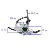 Carburetor - PZ25 - Hand Choke - 90cc-125cc - Version 11 - VMC Chinese Parts