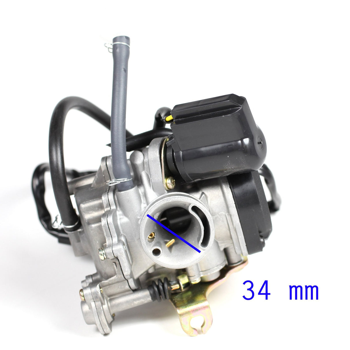 Carburetor - PD18J - GY6 50cc - Plastic Top and Rubber Drain Line - GY6 50cc - Version 9 - VMC Chinese Parts