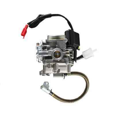 Carburetor - PD19J - GY6 50cc Scooter - Metal Top and Spring Drain Line - Version 31 SCOOT - VMC Chinese Parts