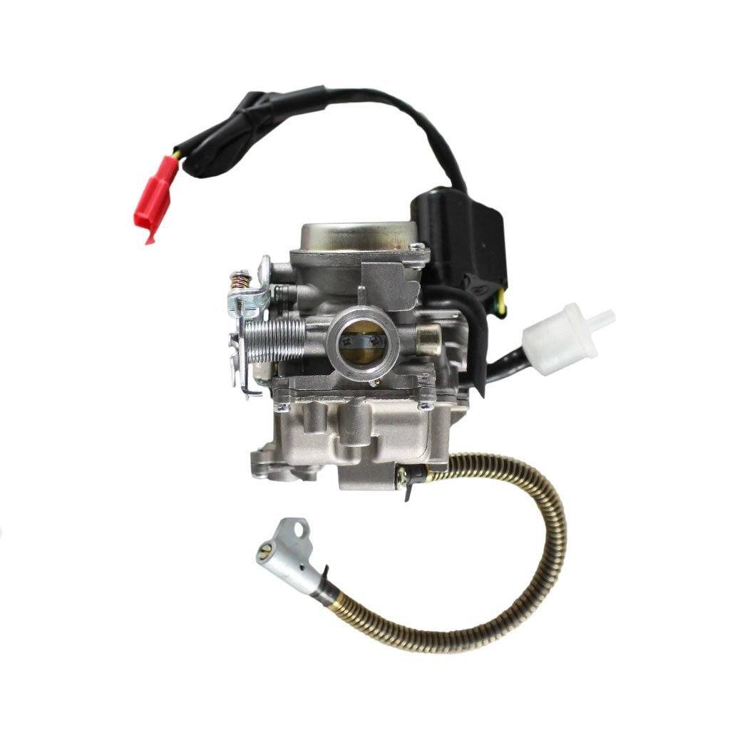 Carburetor - PD19J - GY6 50cc Scooter - Metal Top and Spring Drain Line - Version 31 SCOOT - VMC Chinese Parts