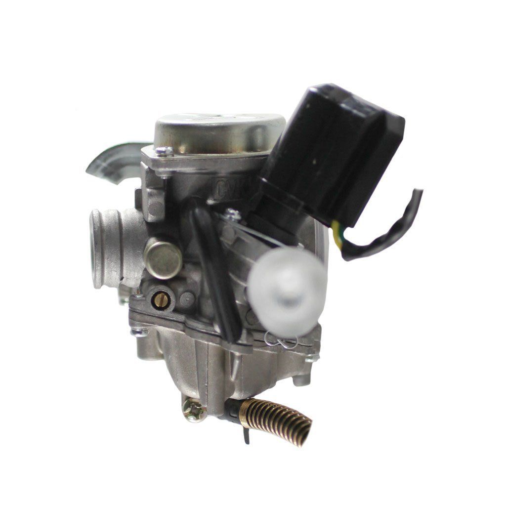 Carburetor - PD19J - GY6 50cc Scooter - Metal Top and Spring Drain Line - Version 31 SCOOT - VMC Chinese Parts