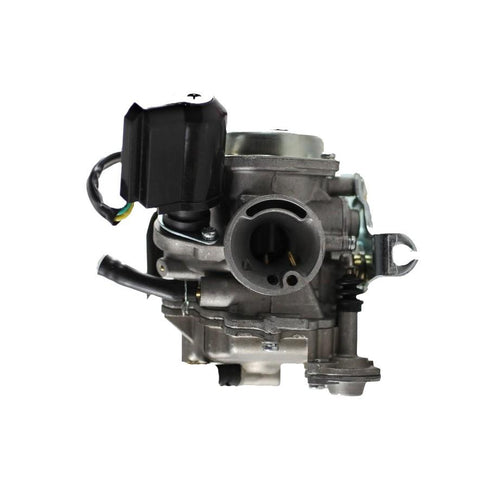 Carburetor  - PD18J - GY6 50cc - Metal Top and Rubber Drain Line - GY6 50cc - Version 31