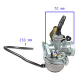Carburetor - PZ19 - Cable Choke with Petcock - 50cc-125cc - Version 62 - VMC Chinese Parts