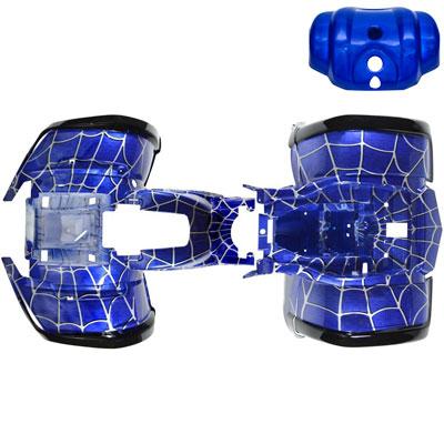 ATV Body Fender Kit - 2 Piece - Blue Spider - Coolster 3150, Tao Tao Bull, Rhino