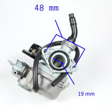 Carburetor - PZ19 - Hand Choke w/Petcock - Kazuma 100cc-110cc - Version 15 - VMC Chinese Parts