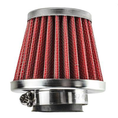 Air Filter - 32mm ID - RED - 50cc-125cc - Version 1701 - VMC Chinese Parts