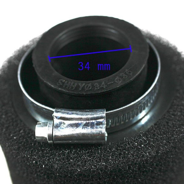 Air Filter - 34mm ID - Dual Stage - 50cc-110cc Engine - Version 50 - VMC Chinese Parts