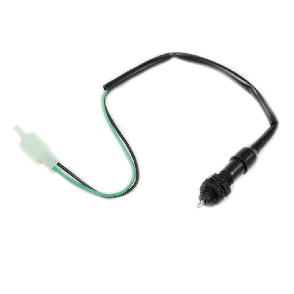 Threaded 12mm Brake Light Safety Switch with 2-Wire MALE Plug w/ Spring - VMC Chinese Parts