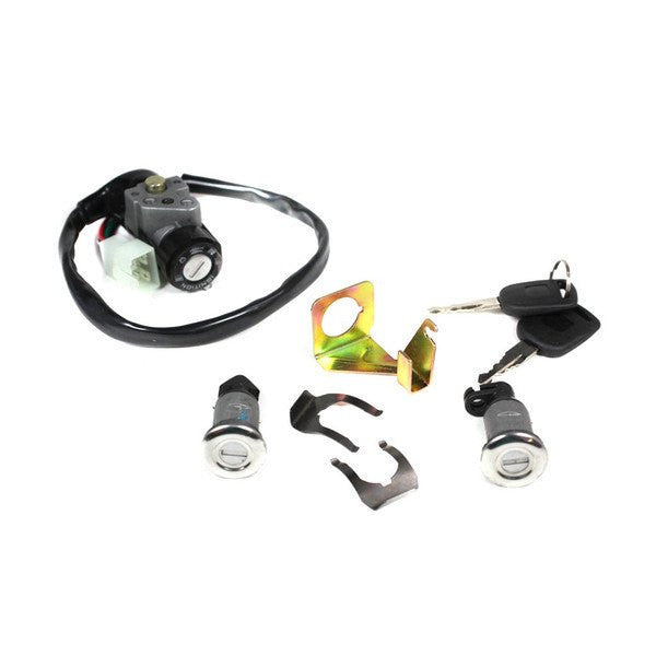 Ignition Key Switch - 4 Wire - GY6 50cc - 150cc Scooters and Mopeds - Version 24 - VMC Chinese Parts