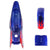 Chinese Mini Dirt Bike Body Fender - 3 piece - Blue with Red Flames - VMC Chinese Parts