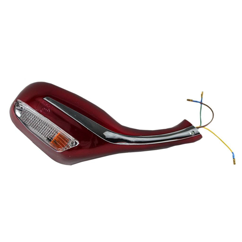 Scooter Rear View Mirror Set with Turn Signals - Maroon – VMC Chinese Parts