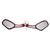 Scooter Rear View Mirror Set with Turn Signals - Maroon - VMC Chinese Parts