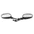 Scooter Rear View Mirror Set - Black - 5" Arm - Version 9 - VMC Chinese Parts