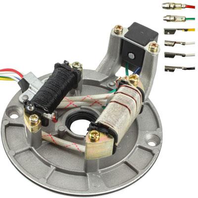 Plaque De Stator Magnétique 2 Bobines - Pour Moteurs 50cc à 125cc - ATV Dirt Bike Quad Scooter