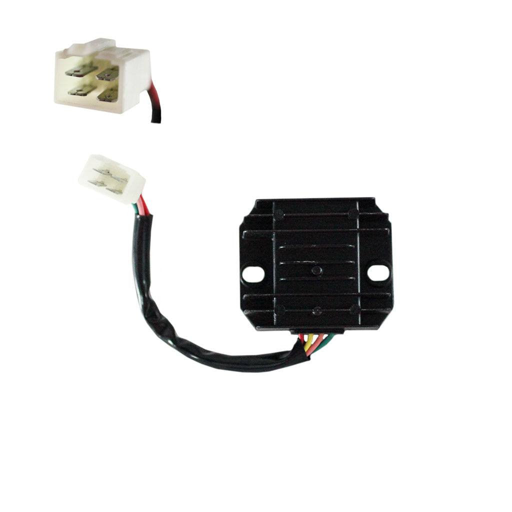 Chinese Voltage Regulator Rectifier 4 Wire 1 Plug ATV Go Kart Quad VMC Chinese Parts