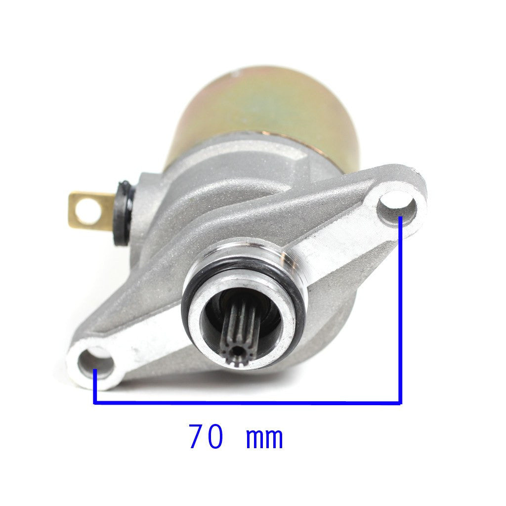 Starter - 10 Spline - 2 Bolt - GY6 50cc Scooter - Version 9 - VMC Chinese Parts